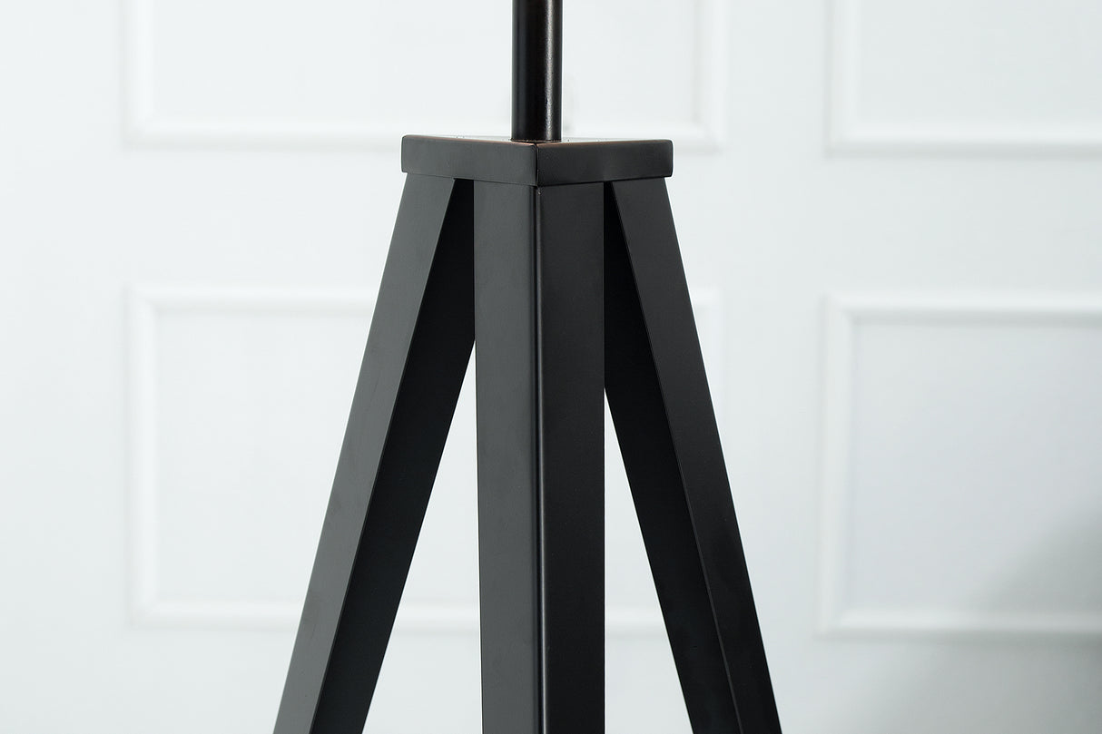 Floor lamp TRIPOD 142cm black retro