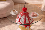 Beistelltisch SWEET SOCIETY Soft Pop 65cm pastellgelb weiß