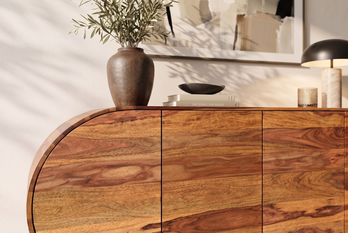 Sideboard ORGANIKO 180cm oval sheesham wood brown