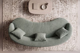 Sofa ATELIER 230cm 3-Sitzer Bouclé Salbei