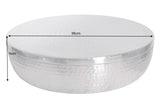 Bowl ORIENT with lid 40cm aluminum silver