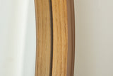 Wall mirrow PORTRAIT 70cm round oak wood veneered