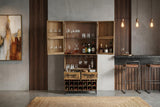 Barschrank BODEGA 160 cm Kiefernholz Natur