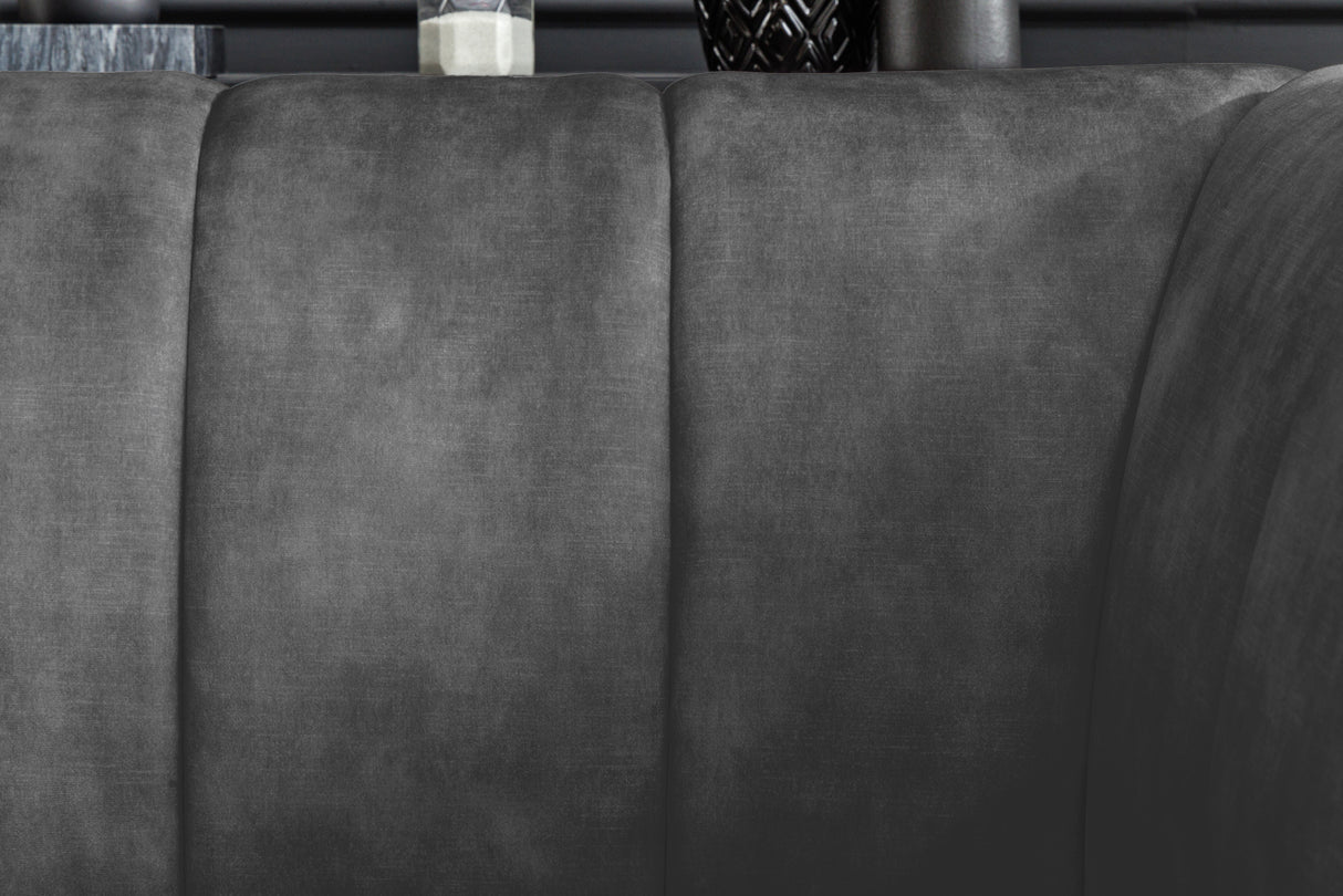 Armchair NOBLESSE velvet grey