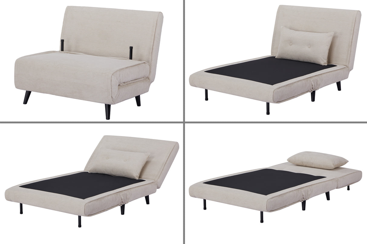 Schlafsessel SMART MULTIFUNCTION 100cm Cord beige
