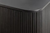 Sideboard GATSBY 160cm Retro-Stil Mango Schwarz Gold Handarbeit
