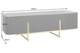 TV-Board GATSBY 160cm retro style mango black gold
