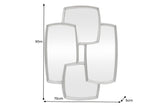 Wall mirror QUADRA 90cm silver