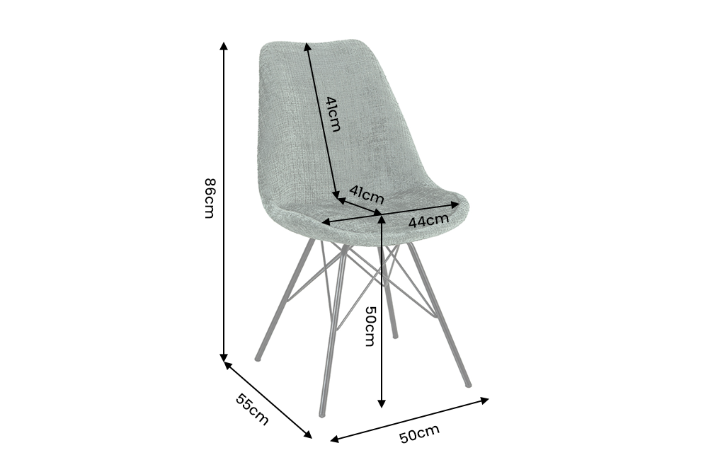 Chair SCANDINAVIA MEISTERSTÜCK  textured fabric green