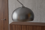 Floor lamp BIG BOW 170-210cm satin chrome w/ marble base