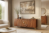 Sideboard GOLDEN SUNSET 180cm 3T Mangoholz braun