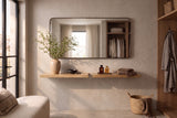 Wall shelf PURE 60cm mango wood natural cream finish