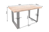 Esstisch IRON CRAFT 120cm U-Beine Mangoholz