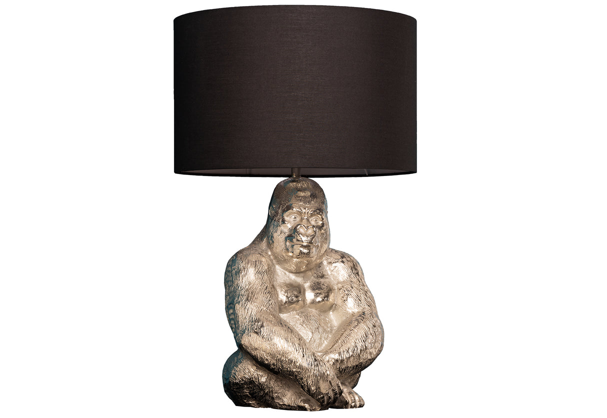 Lampe GORILLA 60cm silber ohne Lampenschirm