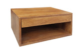 Bedside table PURE 50cm hanging mango wood brown honey finish