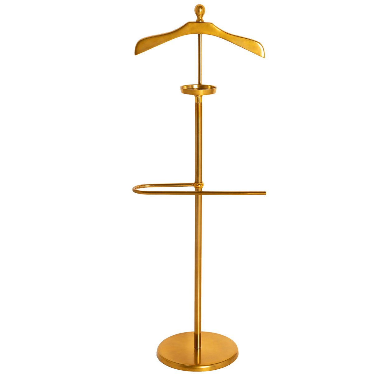 Valet Coat rack 130cm gold aluminium – Invicta Interior