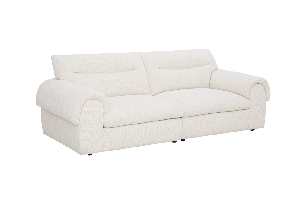 Sofa SIXTH SENSE 245cm 4-seater bouclé beige