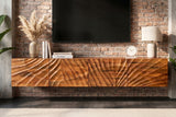 TV-Board SCORPION 200cm Hänge-Lowboard Mangoholz braun