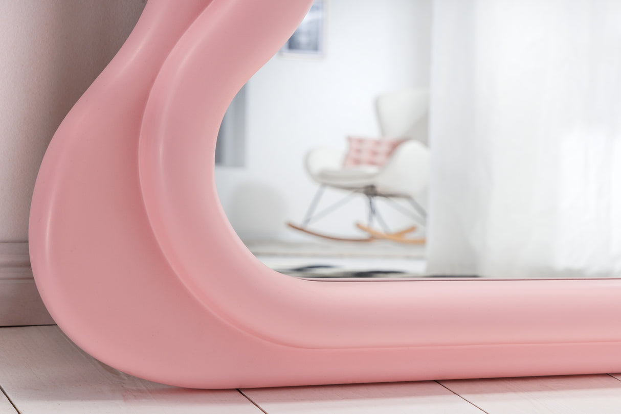 Wandspiegel CURVY 160cm rosa