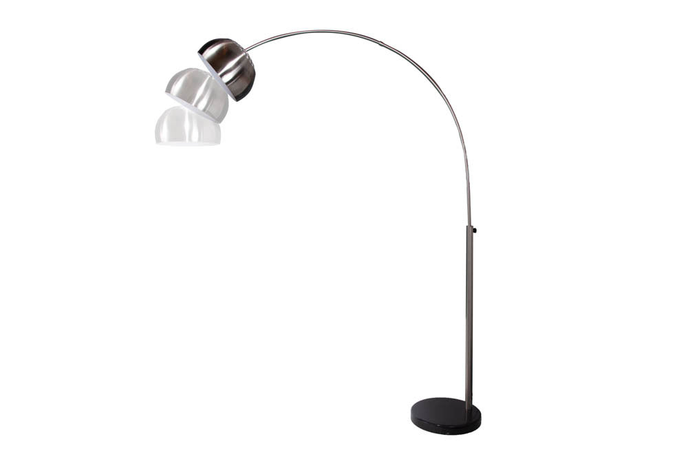 Floor lamp BIG BOW 170-210cm chrome w/ marble base