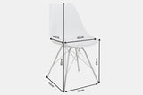 Chair SCANDINAVIA MASTERPIECE retro style white