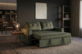 Schlafsofa SMART 140cm 2-Sitzer Samt Grün