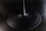 Esstisch ATELIER 120cm rund, natürliche Eichenholzoptik mit schwarzem Metallgestell