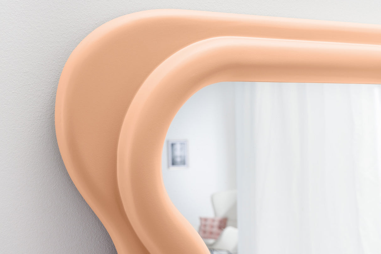 Wandspiegel CURVY 160cm apricot