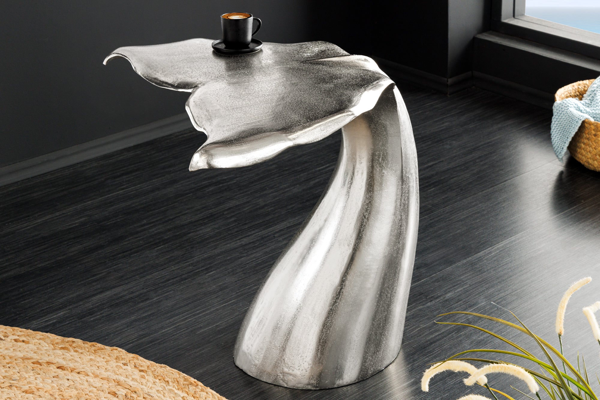 Masă laterală WILDLIFE WALFLOSSE argintie 60cm [13]