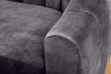 Sofa BABYLON 200cm 3-Sitzer Samt anthrazit