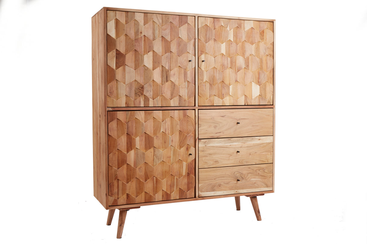 Highboard MYSTIC LIVING 140cm Akazienholz