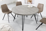 Dining table SCORPION Ø 80cm round mango grey