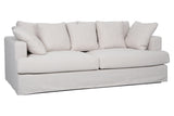 Sofa HEAVEN 210cm 3-Sitzer Federkern abnehmbarer Bezug Leinen natur