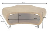 Coffee table ORGANIC LIVING 90cm acacia wood brown honey finish