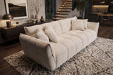 Sofa CLOUD 260cm 3-seater XXL bouclé tweed beige