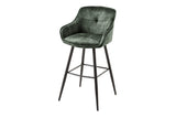 Bar chair EUPHORIA 74cm velvet green