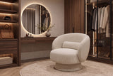 Sessel BOSSA NOVA 360° drehbar Chenille beige