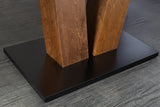Esstisch RANCHO 160-200cm ausziehbar Kiefernholz natur schwarz