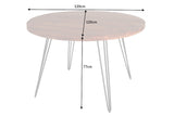 Dining table SCORPION 120cm round acacia natural