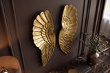 Wall decoration FALLEN ANGEL 65cm angel wings antique gold
