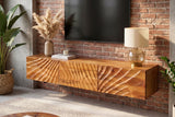TV-Board SCORPION 160cm 3D hanging lowboard mango wood brown