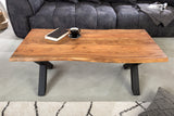 Coffee table MAMMUT 120cm X-legs 25mm acacia wood honey finish