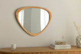Wall mirror ORGANIC 65cm massive wood oak wood look