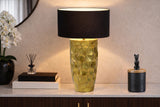 Table lamp AURELIA 55cm hammer stroke effect gold