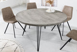 Dining table SCORPION Ø 120cm round mango grey