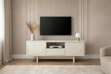 TV Board SAVOY 150cm 3D w/ white marble ceramic top