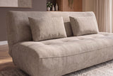 Schlafsofa ELYPSE 200cm 3-Sitzer Chenille Greige