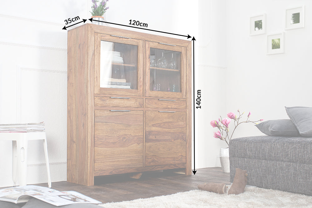 Buffet haut LAGOS 140cm bois de sheesham