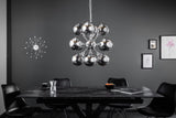 Pendant lamp GALAXY 72cm silver