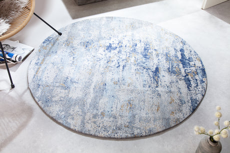 Carpet MODERN ART 150cm round blue